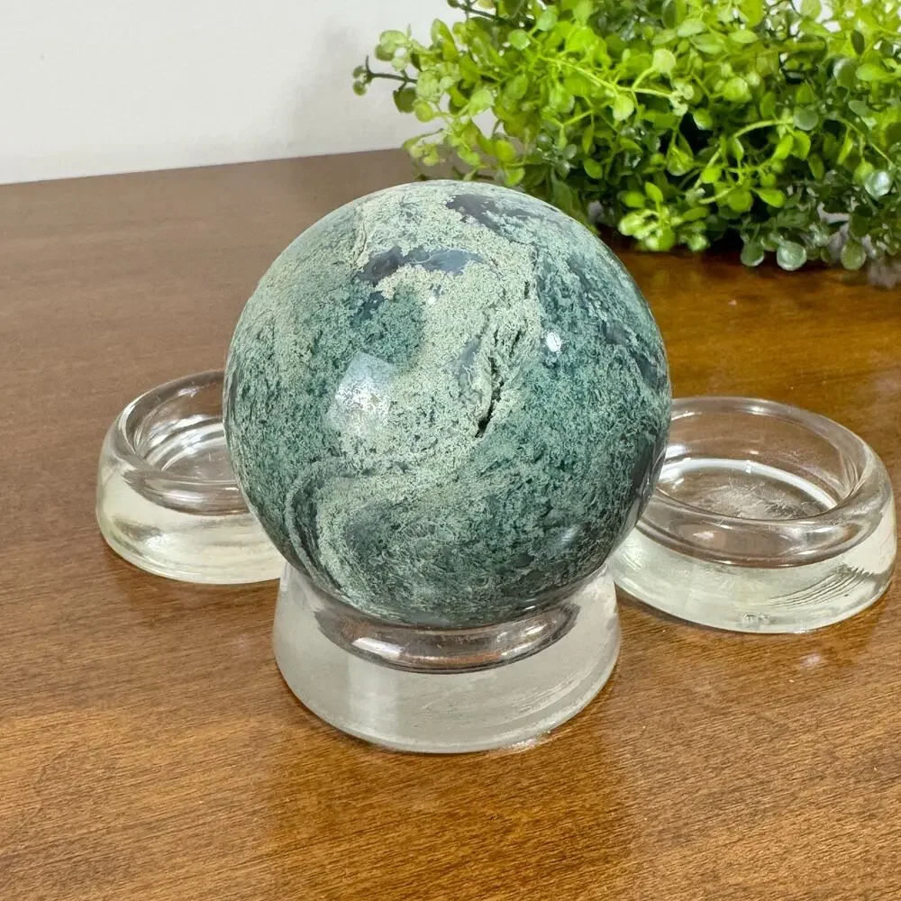Vintage Hazel Atlas Clear Glass Furniture Coasters Caster Crystal Rock Holders
